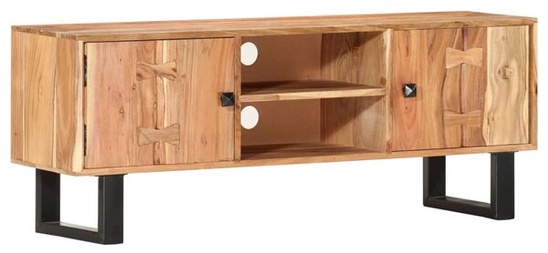 Tömör akácfa TV-szekrény 118 x 30 x 45 cm