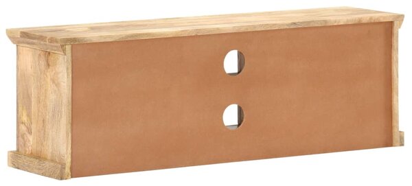 Tömör mangófa TV-szekrény acélajtókkal 120 x 30 x 40 cm