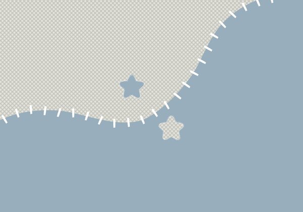 Fotótapéta Kék-fehér, csillagokkal díszített szövet, Gyerekszoba fotótapéta, Népszerű fotótapéta, t00733v2 - Tapeko.hu