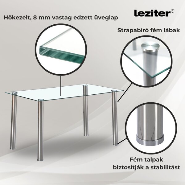 Karin 4+1 étkező garnitúra fehér-barna