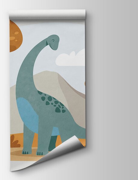 Fotótapéta Dinosaurusról készült karikatúra, Dinoszauruszos fotótapéta, Népszerű fotótapéta, t00738v1 - Tapeko.hu