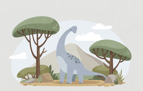 Fotótapéta Dinosaurusról készült karikatúra, Dinoszauruszos fotótapéta, Népszerű fotótapéta, t00738 - Tapeko.hu