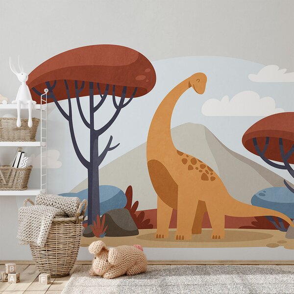 Fotótapéta Dinosaurusról készült karikatúra, Dinoszauruszos fotótapéta, Népszerű fotótapéta, t00738v2 - Tapeko.hu