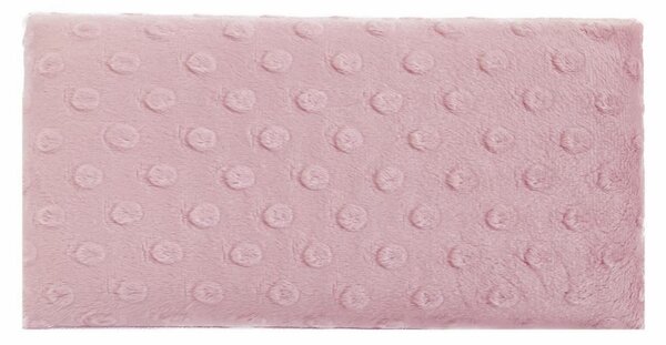 KERMA falpanel 12,5×25 cm minky textil gyermek falburkolat, több színben - Dusty baby pink minkyg4