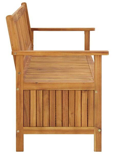 Tömör akácfa kerti tárolópad 148 cm