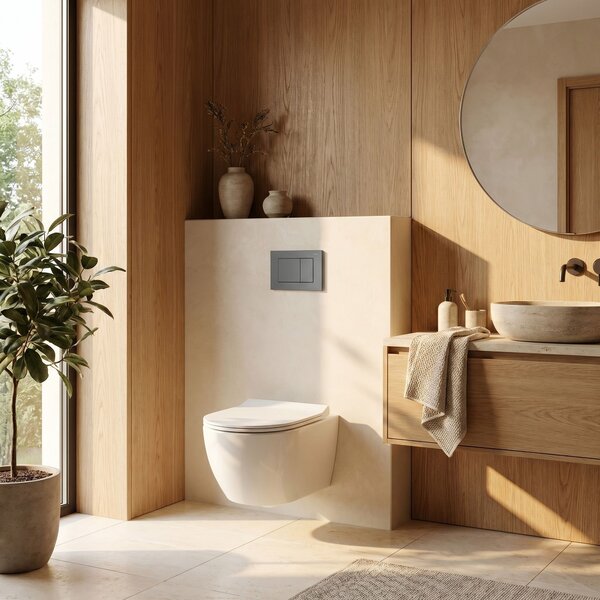 WC öblítő gomb Rea J K011A-Q és Slim 024N Titan