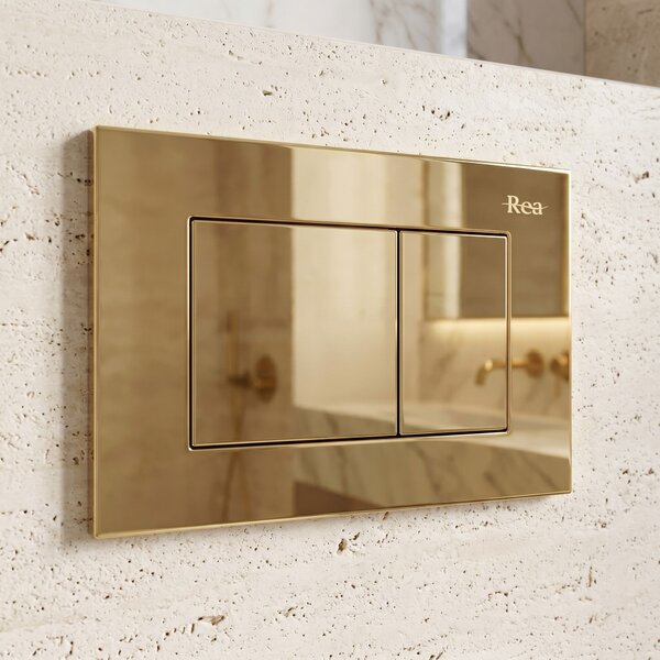 WC öblítő gomb Rea J K011A-Q és Slim 024N Gold