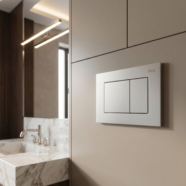 WC öblítő gomb Rea J K011A-Q és Slim 024N Satin