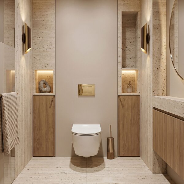 WC öblítő gomb Rea J K011A-Q és Slim 024N Gold
