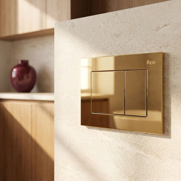 WC öblítő gomb Rea J K011A-Q és Slim 024N Gold