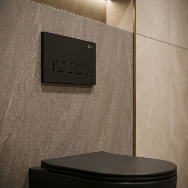 WC öblítő gomb Rea HD K011A-Q és Slim 024N Black