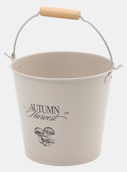 Sinsay - Fém vödör fogantyúval és „Autumn Harvest” felirattal - bézs