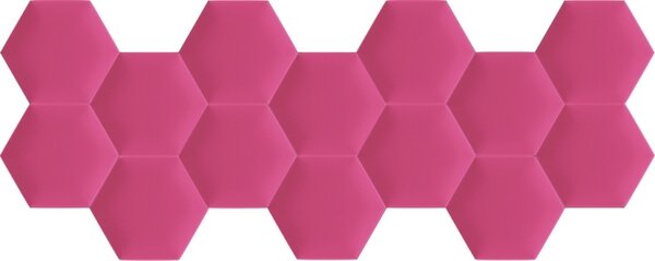 Kerma extra rózsaszín színű falvédő hatszög falpanelekből - Inter 18021