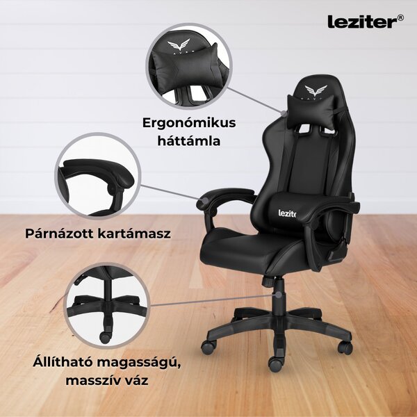 Family One íróasztal szett Raven gamer forgószékkel