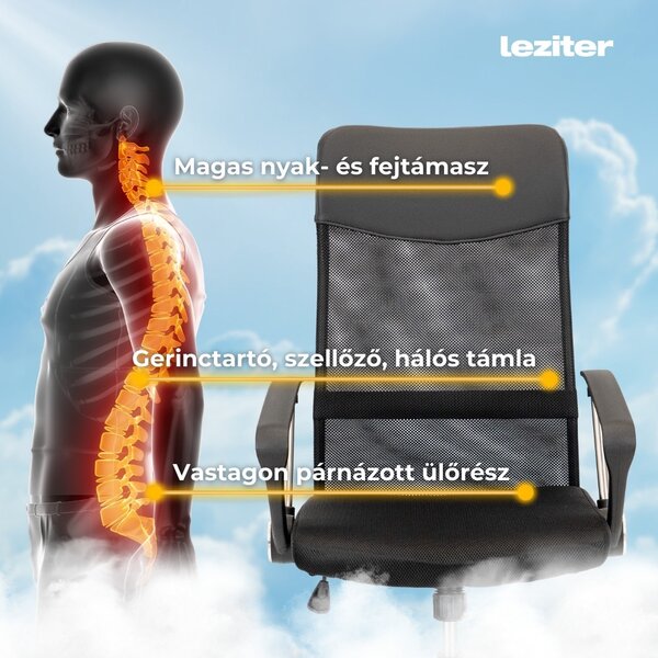 Family One íróasztal szett Fit ergonomikus forgószékkel