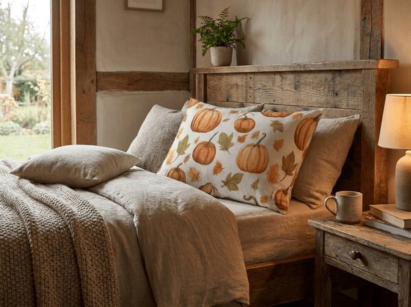 Mikroszálas párnahuzat AUTUMN PUMPKINS 50x70 cm, színes