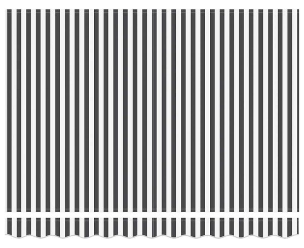 VidaXL antracitszürke-fehér kézzel kihúzható napellenző 300 x 250 cm