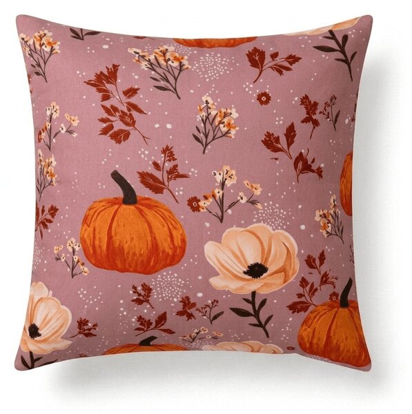 Mikroszálas párnahuzat PUMPKINS ROSAVIE 45x45 cm, óarany rózsaszín