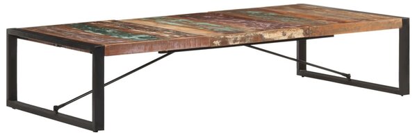 Tömör újrahasznosított fa dohányzóasztal 180 x 90 x 40 cm