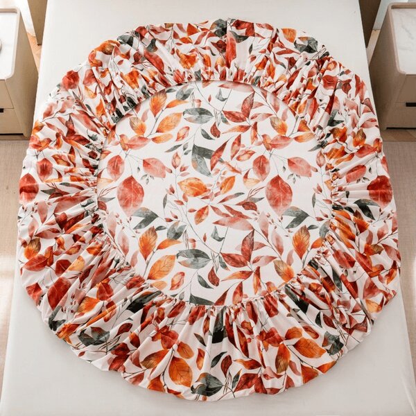 Mikroszálas lepedő AUTUMN LEAVES színes 90x200 cm