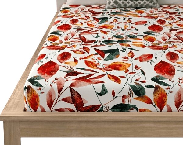 Mikroszálas lepedő AUTUMN LEAVES színes 90x200 cm