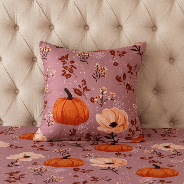 Mikroszálas párnahuzat PUMPKINS ROSAVIE 45x45 cm, óarany rózsaszín
