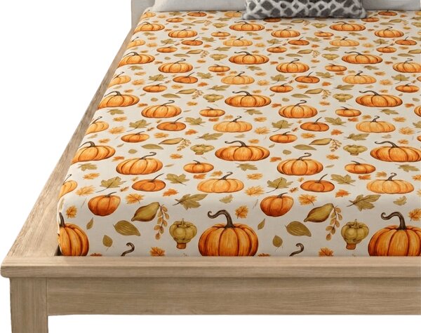 Mikroszálas lepedő AUTUMN PUMPKINS színes 90x200 cm