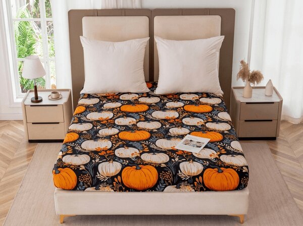 Mikroszálas lepedő MAGIC PUMPKIN színes 90x200 cm