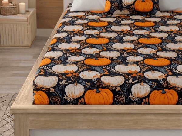 Mikroszálas lepedő MAGIC PUMPKIN színes 90x200 cm