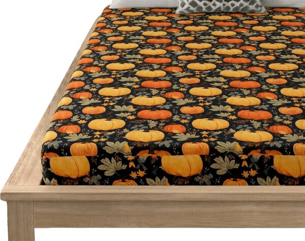 Mikroszálas lepedő ORANGE PUMPKINS színes 90x200 cm
