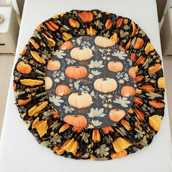 Mikroszálas lepedő ORANGE PUMPKINS színes 90x200 cm