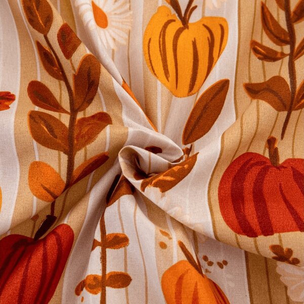 Mikroszálas lepedő PUMPKIN STRIPES színes 90x200 cm