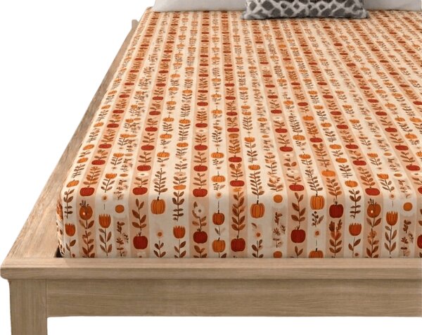 Mikroszálas lepedő PUMPKIN STRIPES színes 90x200 cm