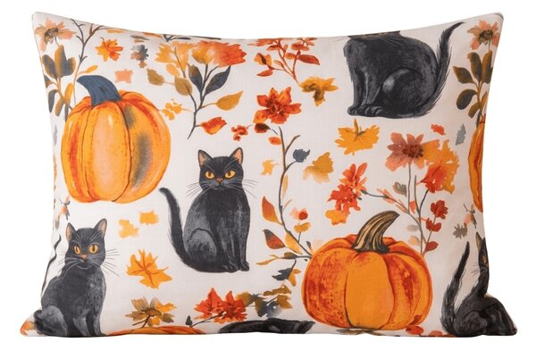 Mikroszálas párnahuzat CATS AND PUMPKINS 50x70 cm, színes kivitel