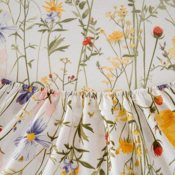 Mikroszálas lepedő WILDFLOWERS színes 90x200 cm