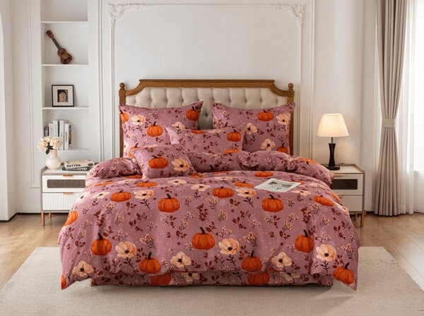 Mikroszálas ágyneműhuzat PUMPKINS ROSAVIE óarany rózsaszín Ágyneműhuzat mérete: 70 x 90 cm | 140 x 200 cm