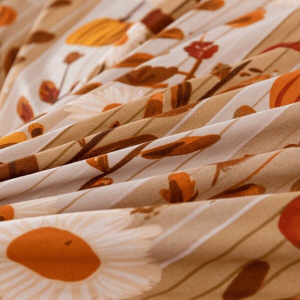 Mikroszálas ágynemű PUMPKIN STRIPES színes kivitel Ágyneműhuzat mérete: 70 x 90 cm | 140 x 200 cm