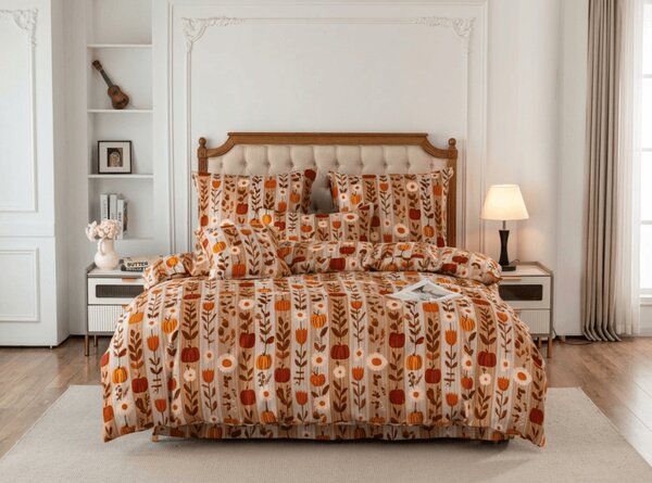 Mikroszálas ágynemű PUMPKIN STRIPES színes kivitel Ágyneműhuzat mérete: 70 x 90 cm | 140 x 200 cm