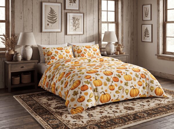 Mikroszálas ágyneműhuzat AUTUMN PUMPKINS színes Ágyneműhuzat mérete: 70 x 90 cm | 140 x 200 cm