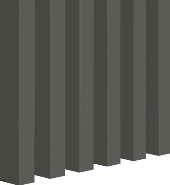 Lávaszürke Lamella falburkolat - Lava grey, falburkolat (3x275cm)