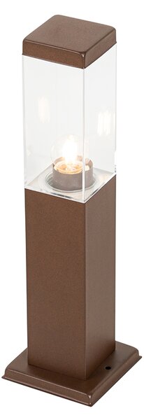 Modern kültéri lámpaoszlop rozsdabarna 45 cm - Malios