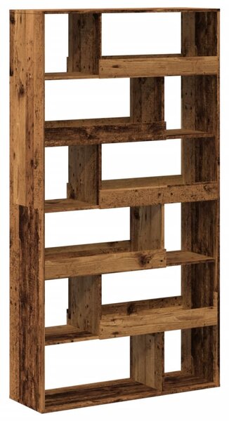 Antik fa színű szerelt fa könyvespolc 100 x 33 x 187,5 cm