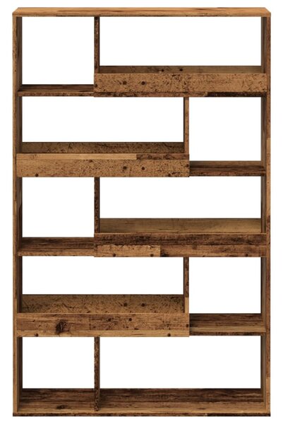 Antik fa színű szerelt fa térelválasztó 100 x 33 x 156,5 cm