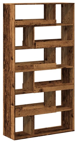 Antik fa színű szerelt fa térelválasztó 100 x 33 x 187,5 cm