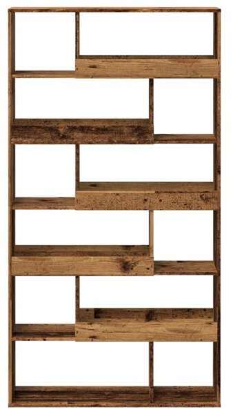 Antik fa színű szerelt fa térelválasztó 100 x 33 x 187,5 cm