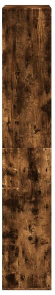 Füstös tölgy színű szerelt fa térelválasztó 100 x 33 x 187,5 cm