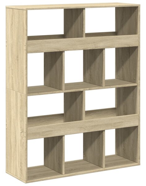 Sonoma tölgy színű szerelt fa térelválasztó 100 x 33 x 125,5 cm