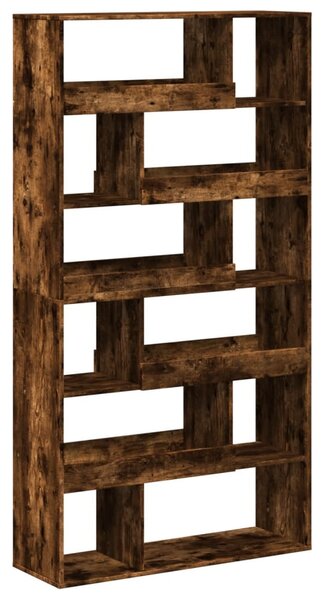 Füstös tölgy színű szerelt fa térelválasztó 100 x 33 x 187,5 cm