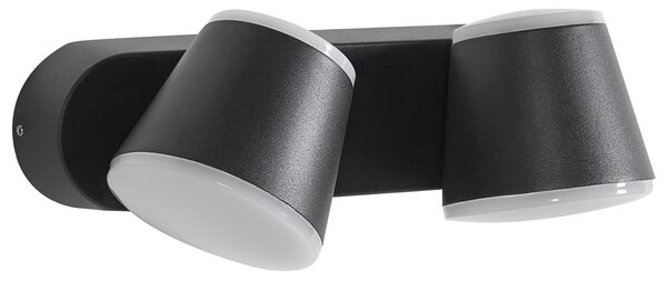 LED kültéri falilámpa TENORIO Fekete
