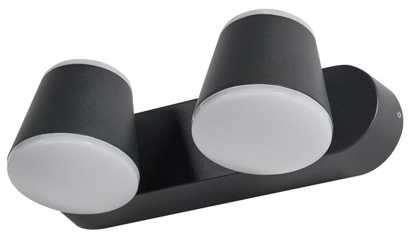 LED kültéri falilámpa TENORIO Fekete